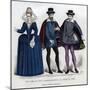A Lady and Two Gentlemen in French Dress of 1605 (1882-188)-null-Mounted Giclee Print