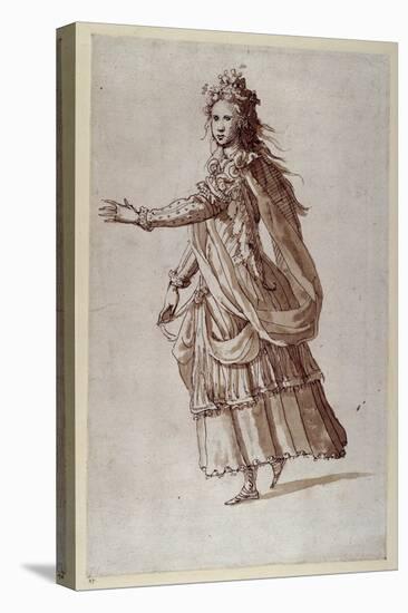 A Lady as a Naiad-Inigo Jones-Stretched Canvas