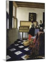 A Lady at the Virginal with a Gentleman (The Music Lesso), Ca 1662-Johannes Vermeer-Mounted Giclee Print