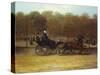 A Lady Driving in Hyde Park-Giuseppe Denittis (Attr to)-Stretched Canvas