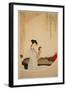 A Lady Gazing in the Mirror-Wu Changshuo-Framed Giclee Print