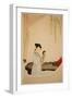 A Lady Gazing in the Mirror-Wu Changshuo-Framed Giclee Print