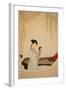 A Lady Gazing in the Mirror-Wu Changshuo-Framed Giclee Print