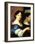 A Lady Holding a Mirror, circa 1660-Nicolas Mignard-Framed Giclee Print