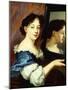 A Lady Holding a Mirror, circa 1660-Nicolas Mignard-Mounted Giclee Print