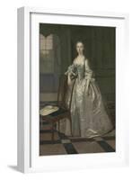 A Lady in a Drawing Room, C.1740-41-Arthur Devis-Framed Giclee Print