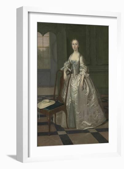 A Lady in a Drawing Room, C.1740-41-Arthur Devis-Framed Giclee Print