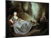 A Lady in a Garden, 18th Century-Nicolas Lancret-Mounted Giclee Print