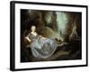 A Lady in a Garden, 18th Century-Nicolas Lancret-Framed Giclee Print