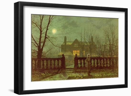 A Lady in a Garden by Moonlight, 1882-Grimshaw-Framed Giclee Print