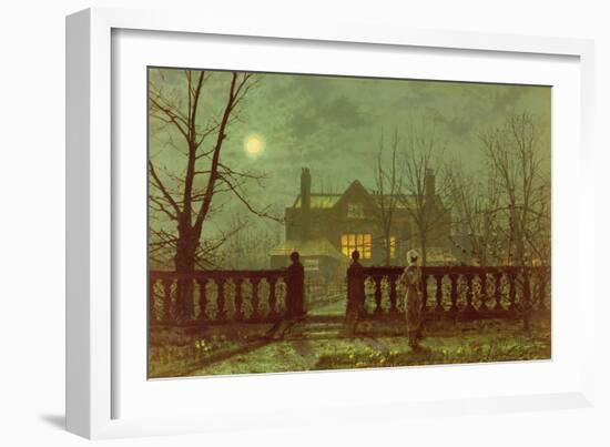 A Lady in a Garden by Moonlight, 1882-Grimshaw-Framed Giclee Print