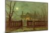 A Lady in a Garden by Moonlight, 1882-Grimshaw-Mounted Giclee Print