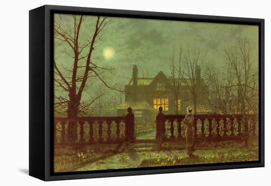 A Lady in a Garden by Moonlight, 1882-Grimshaw-Framed Stretched Canvas