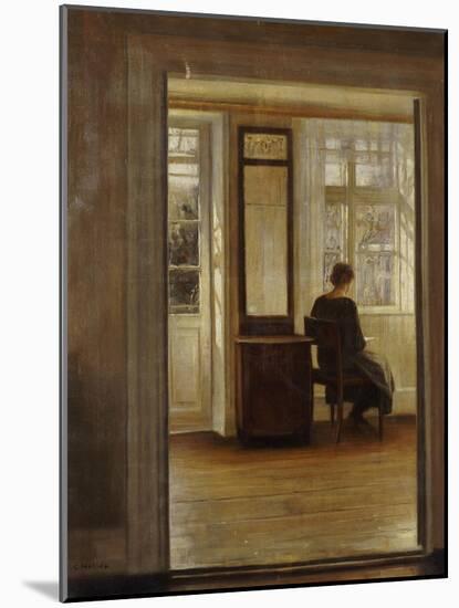 A Lady in an Interior-Carl Holsoe-Mounted Giclee Print