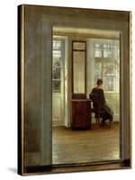 A Lady in an Interior-Carl Holsoe-Stretched Canvas