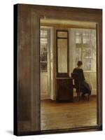 A Lady in an Interior-Carl Holsoe-Stretched Canvas