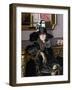 A Lady in Black-Francis Campbell Boileau Cadell-Framed Premium Giclee Print