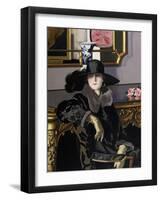 A Lady in Black-Francis Campbell Boileau Cadell-Framed Premium Giclee Print