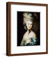 A Lady in Blue (Duchess of Beaufor), C1780-Thomas Gainsborough-Framed Giclee Print