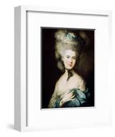 A Lady in Blue (Duchess of Beaufor), C1780-Thomas Gainsborough-Framed Giclee Print