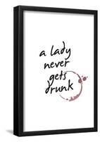 A Lady Never Gets Drunk-null-Framed Poster