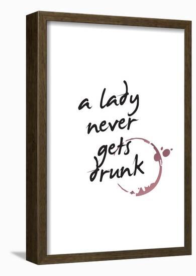 A Lady Never Gets Drunk-null-Framed Poster