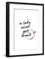 A Lady Never Gets Drunk-null-Framed Poster