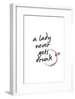 A Lady Never Gets Drunk-null-Framed Poster