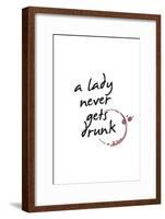 A Lady Never Gets Drunk-null-Framed Poster