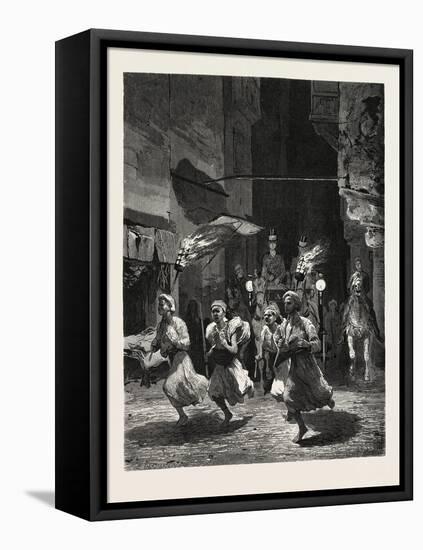 A Lady of Rank Driving Out after Sunset. Egypt, 1879-null-Framed Stretched Canvas