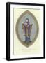 A Lady of the 9th Century in Full Dress-null-Framed Giclee Print