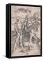 A Lady on Horseback and a Lansquenet, 1496-97 (Engraving)-Albrecht Dürer or Duerer-Framed Stretched Canvas