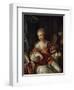 A Lady Playing the Lute in a Portico-Pieter van der Werff-Framed Giclee Print