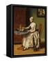 A Lady Pouring Chocolate (La Chocolatièr), C. 1745-Jean-Étienne Liotard-Framed Stretched Canvas