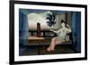 A Lady Reclining on Day Bed, 18th Century-null-Framed Giclee Print