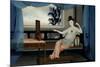 A Lady Reclining on Day Bed, 18th Century-null-Mounted Giclee Print