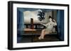 A Lady Reclining on Day Bed, 18th Century-null-Framed Giclee Print