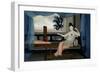 A Lady Reclining on Day Bed, 18th Century-null-Framed Giclee Print