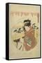 A Lady's Discussion-Kitagawa Utamaro-Framed Stretched Canvas