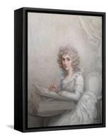 A Lady, Seated at a Table Writing a Letter-Richard Cosway-Framed Stretched Canvas