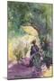 A Lady Sketching in a Glade under the Shade of a Parasol-Mildred Anne Butler-Mounted Giclee Print