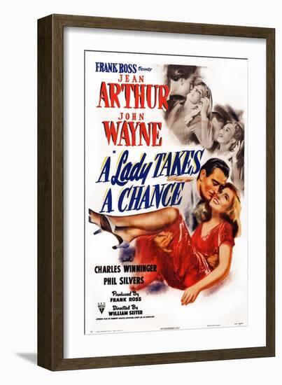 A Lady Takes a Chance-null-Framed Art Print