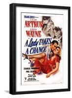 A Lady Takes a Chance-null-Framed Art Print