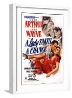 A Lady Takes a Chance-null-Framed Art Print