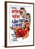 A Lady Takes a Chance-null-Framed Art Print