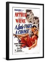 A Lady Takes a Chance-null-Framed Art Print