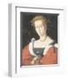 A Lady With A Nosegay-Francesco Ubertini Bacchiacca-Framed Premium Giclee Print