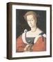 A Lady With A Nosegay-Francesco Ubertini Bacchiacca-Framed Premium Giclee Print