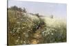 A Lady with a Parasol in a Meadow with Cow Parsley, 1881-Ivan Ivanovitch Shishkin-Stretched Canvas