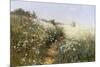 A Lady with a Parasol in a Meadow with Cow Parsley, 1881-Ivan Ivanovitch Shishkin-Mounted Giclee Print